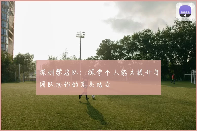 深圳攀岩队：探索个人能力提升与团队协作的完美结合